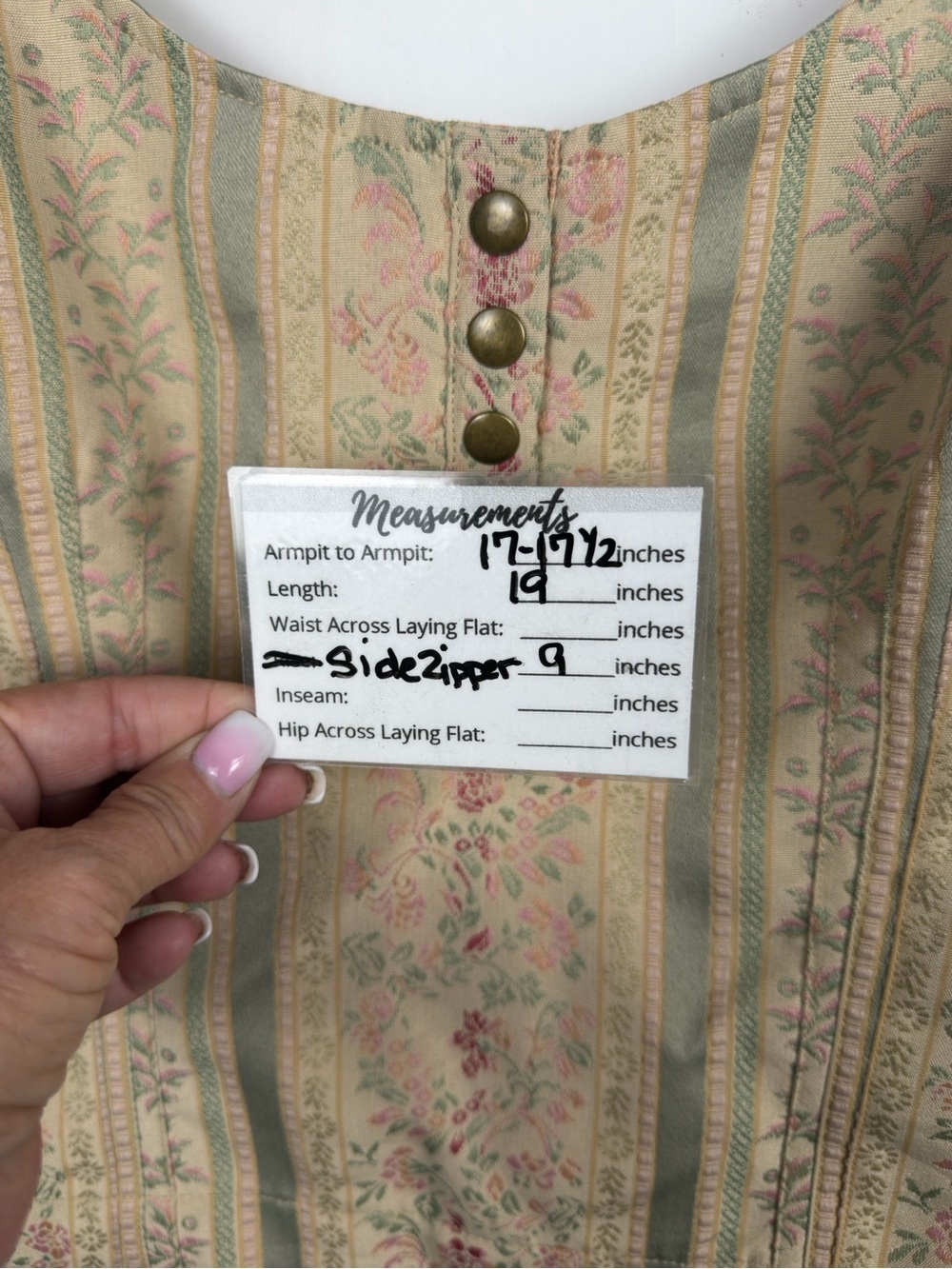 Jeanology Collection Vintage Y2K Floral & Stripe Pattern Corset Top Size 10 EUC - Picture 7 of 14